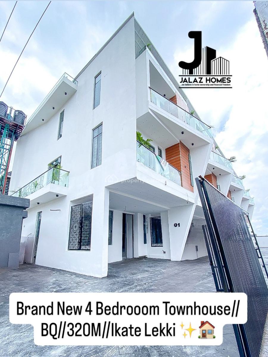 Brand New 4 Bedroom Terraced Duplex Home, Ikate, Lekki, Lagos, House for Sale