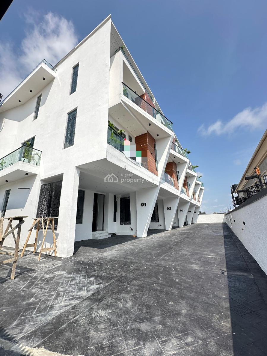 Exquisite Spacious Luxury 4 Bedroom Terrace Duplex with Bq, Ikate, Lekki, Lagos, Terraced Duplex for Sale