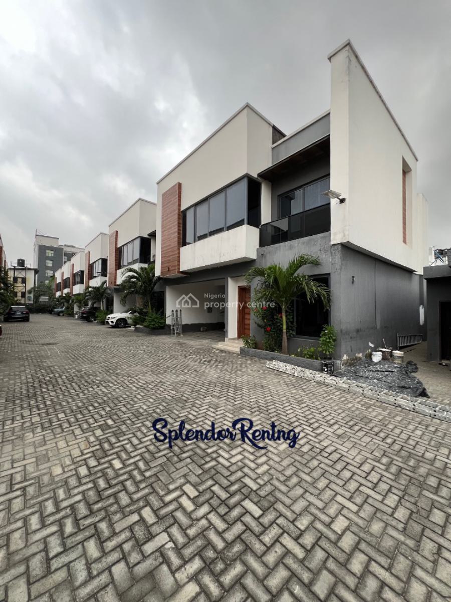 Spacious 4 Bedroom Terrace Duplex with a Room Bq., Osapa London, Osapa, Lekki, Lagos, Terraced Duplex for Rent