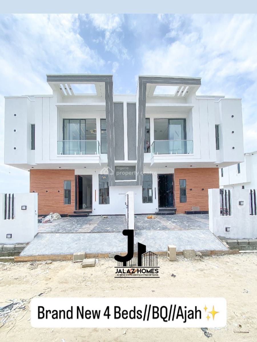 Brand New 4 Bedroom Semi Detached Home, Ajah, Lagos, House for Sale