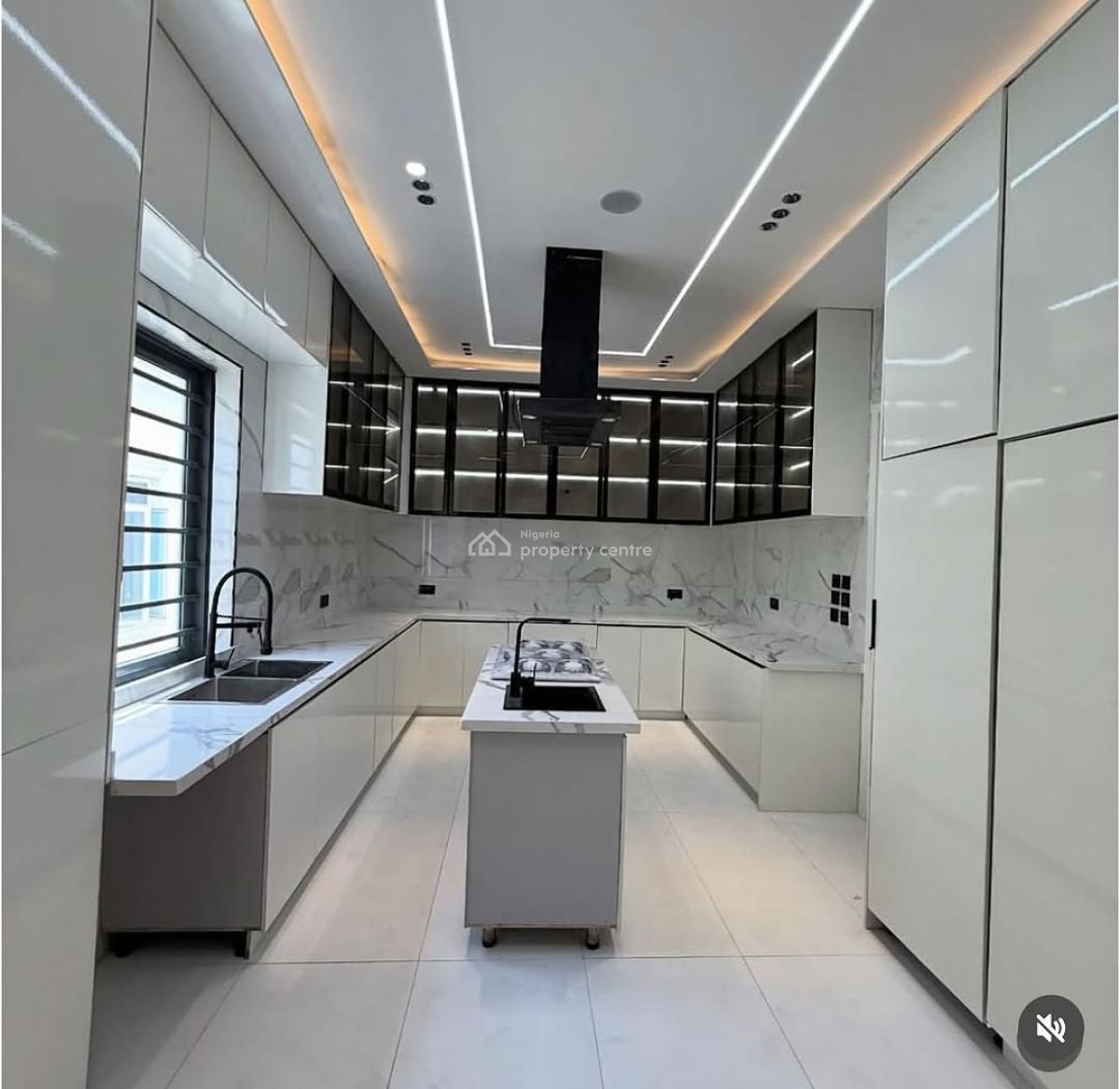 Spacious 5 Bedroom Detached Duplex with Pool/cinema, Chevron, Lekki, Lagos, Detached Duplex for Sale