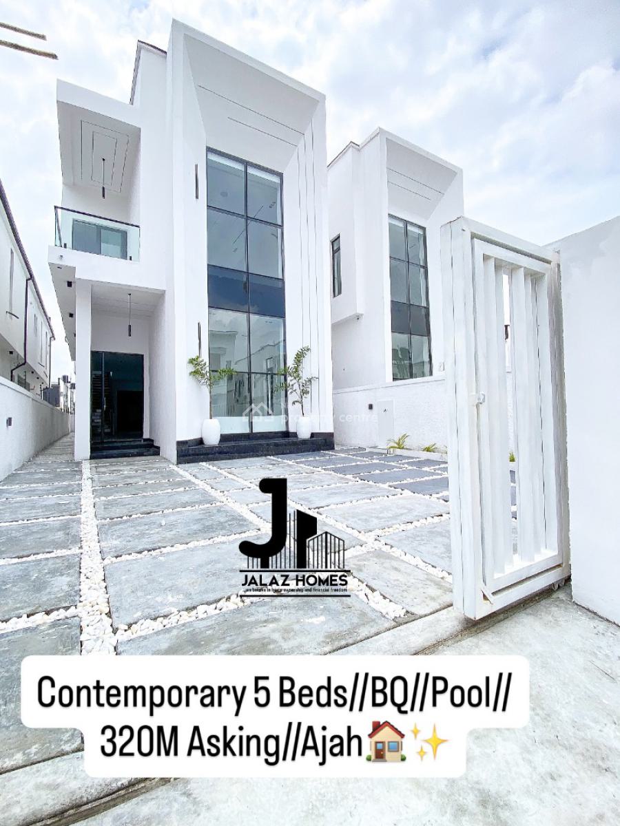 Contemporary 5 Bedroom Detached Duplex, Ajah, Lagos, House for Sale