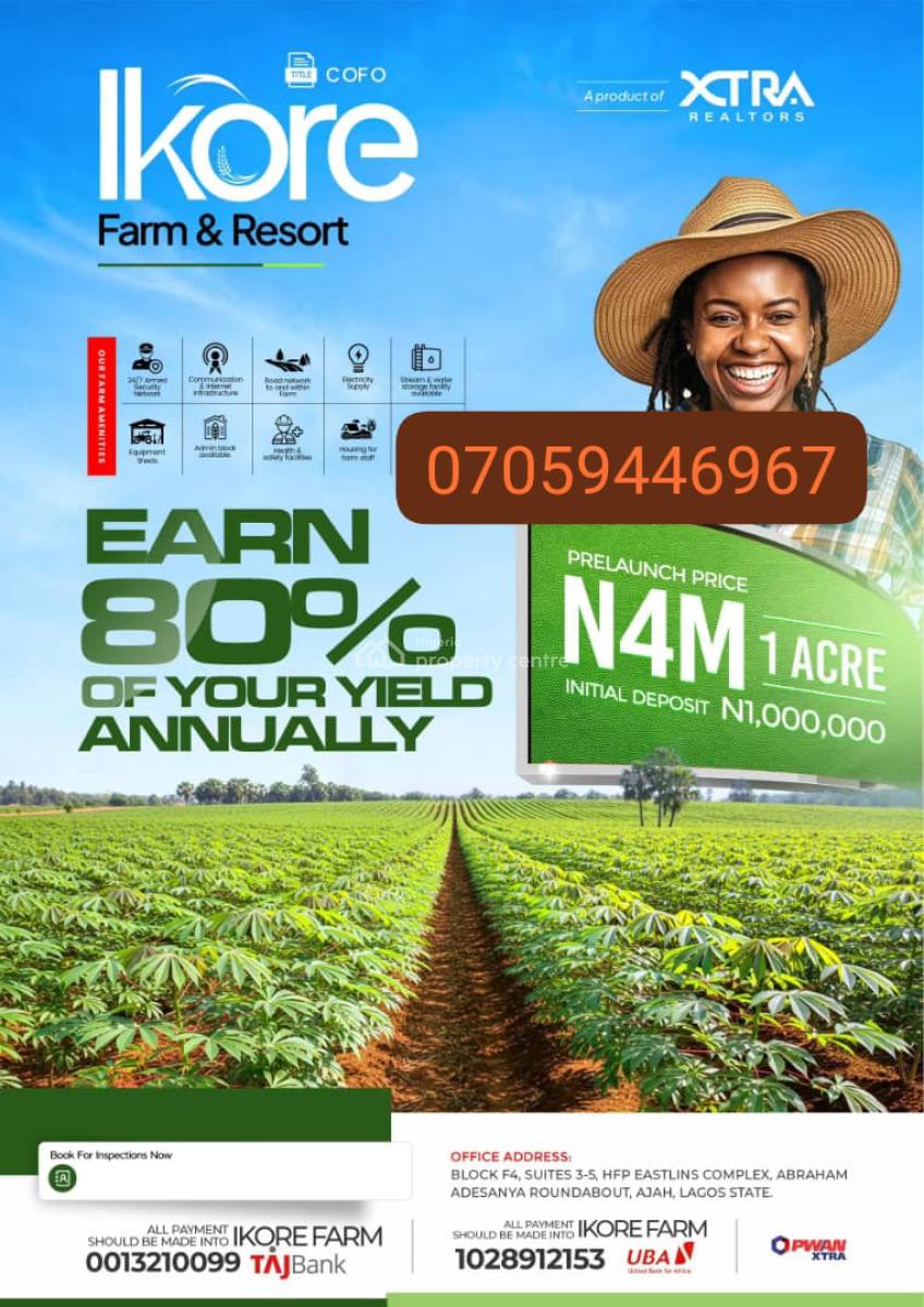 Plots of Affordable of Farmland in Iseyin, Iseyin, Iseyin, Oyo, Commercial Land for Sale