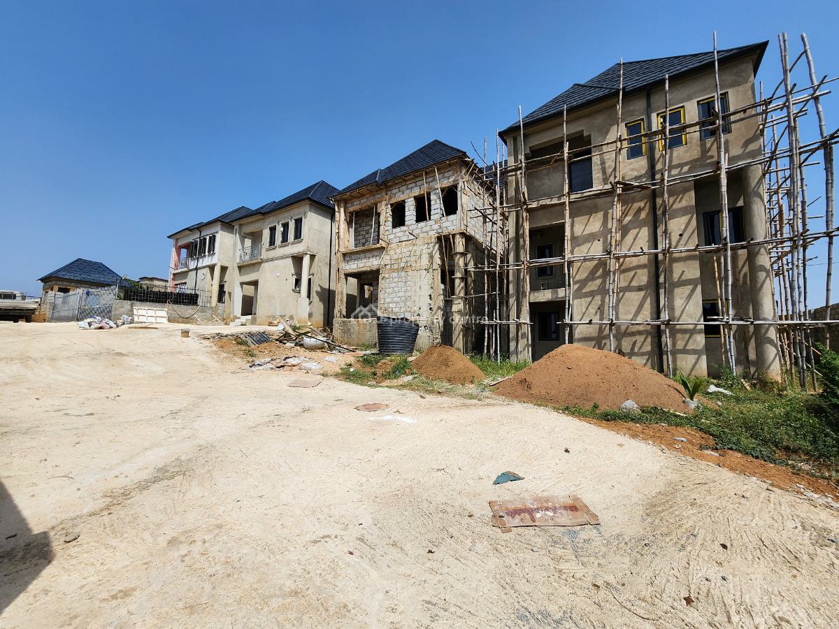 Almost Completed & Roofed 4-bedroom Terrace Duplex with Bq at Lugbe, Off Jedo Housing Estate, Lugbe District, Abuja, Terraced Duplex for Sale