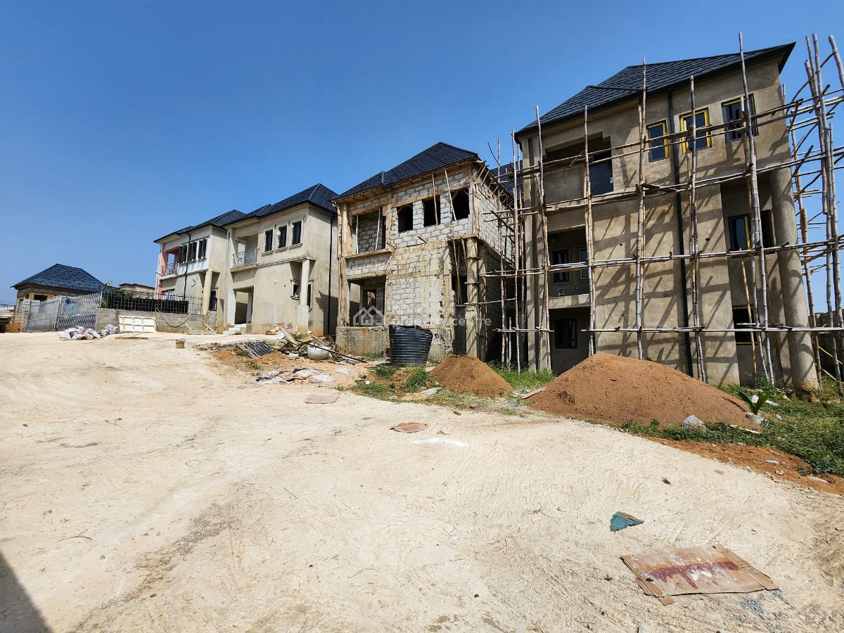 Almost Completed & Roofed 4-bedroom Terrace Duplex with Bq at Lugbe, Off Jedo Housing Estate, Lugbe District, Abuja, Terraced Duplex for Sale