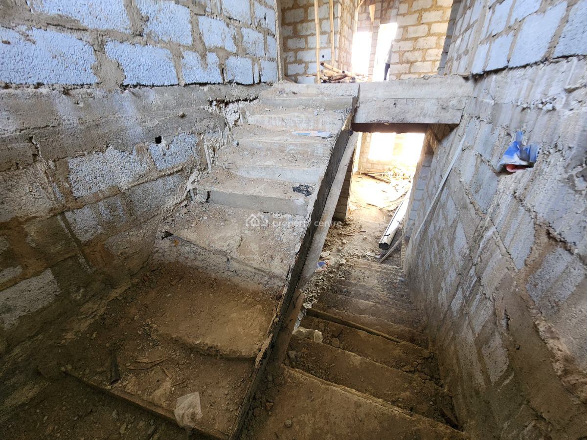Almost Completed & Roofed 4-bedroom Terrace Duplex with Bq at Lugbe, Off Jedo Housing Estate, Lugbe District, Abuja, Terraced Duplex for Sale