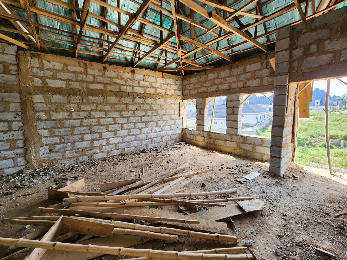 Almost Completed & Roofed 4-bedroom Terrace Duplex with Bq at Lugbe, Off Jedo Housing Estate, Lugbe District, Abuja, Terraced Duplex for Sale