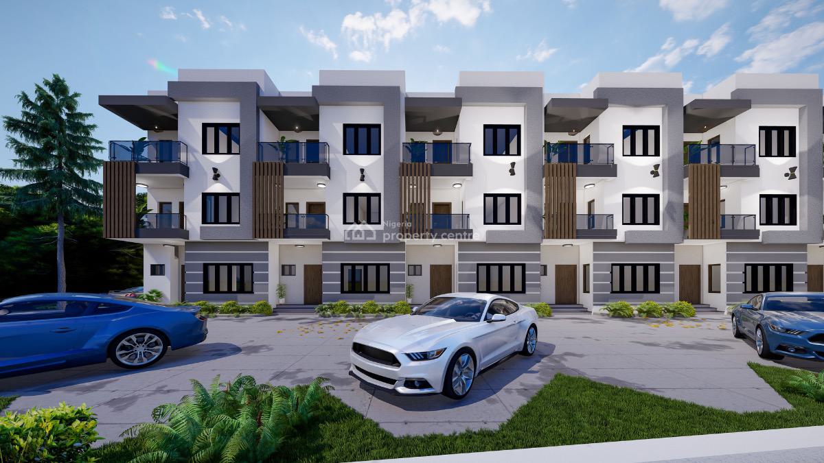Luxury 4 Bedroom Terrace Duplex with Bq, Before Paradise One Estate, Life Camp, Abuja, Terraced Duplex for Sale