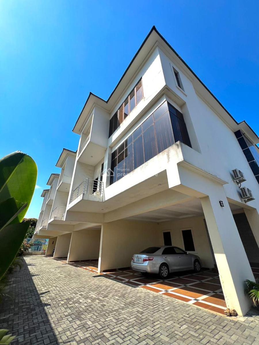 Spacious Furnished 4 Bedroom Terrace with Swimming Pool., Victoria Island (vi), Lagos, Terraced Duplex for Rent