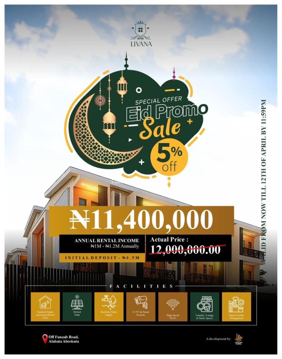 Studio Apartment, Abeokuta North, Ogun, Flat / Apartment for Sale