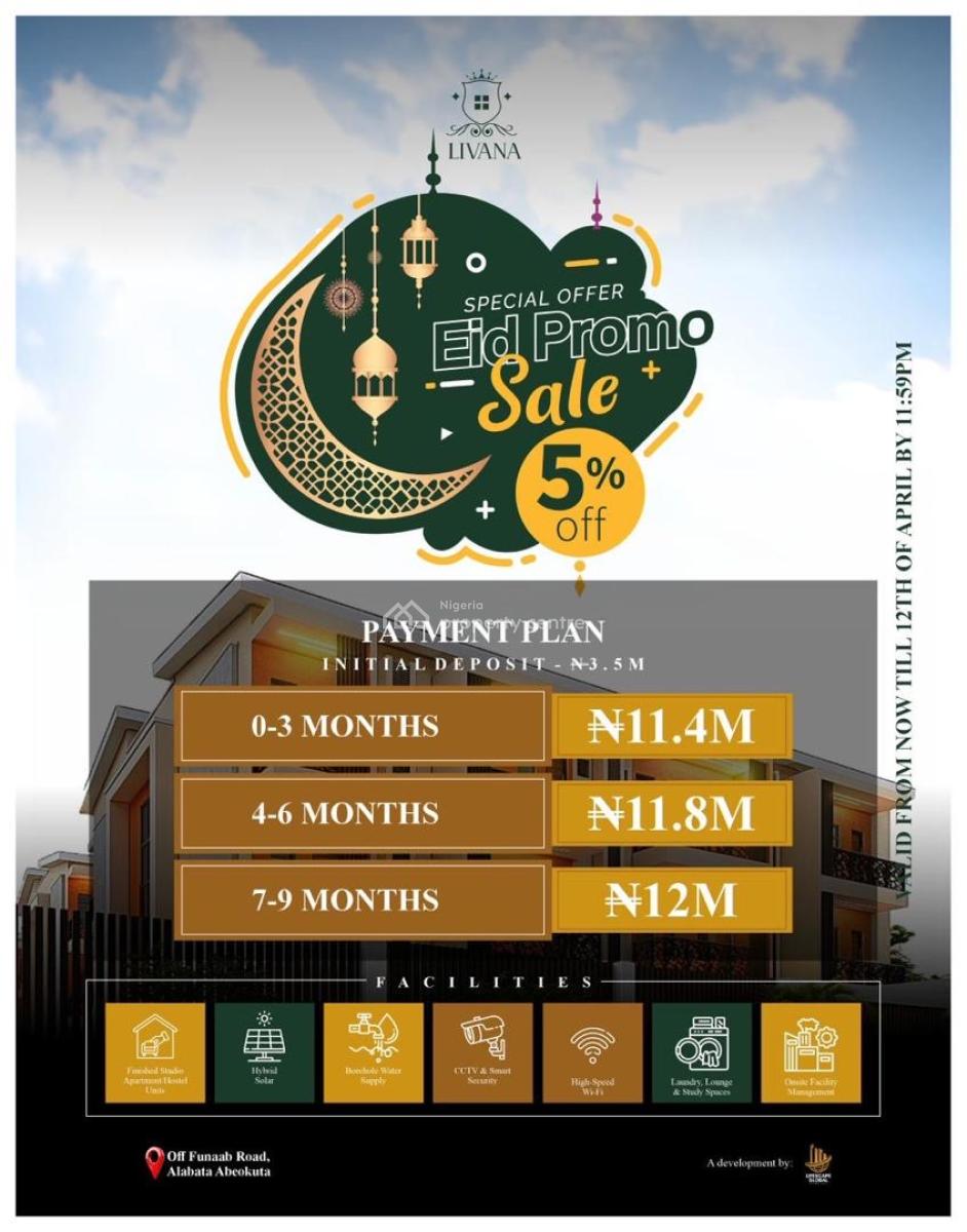 Studio Apartment, Abeokuta North, Ogun, Flat / Apartment for Sale