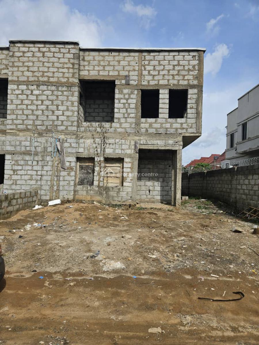 4bedroom Semi Detached Duplex with Bq, Along Von, Lugbe District, Abuja, Semi-detached Duplex for Sale