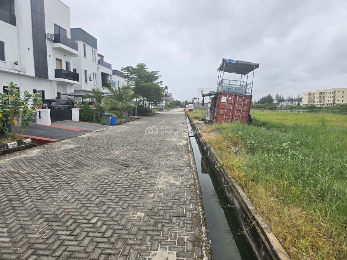 Strategically Located Piece of Land Measuring 1200sqm Water Front, Buena Vista Estate Orchid Hotel Road, Lekki, Lagos, Residential Land for Sale