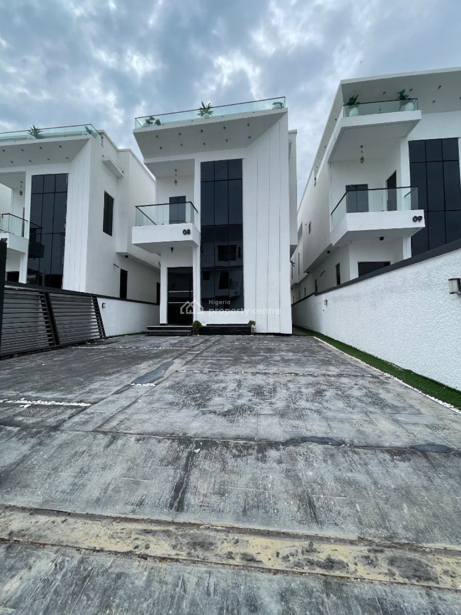 Beautiful Contemporary 5 Bedroom Detached Duplex + Bq & Pool for Grab, in a Well Secured Estate, Chevron, Lekki, Lagos, Detached Duplex for Sale