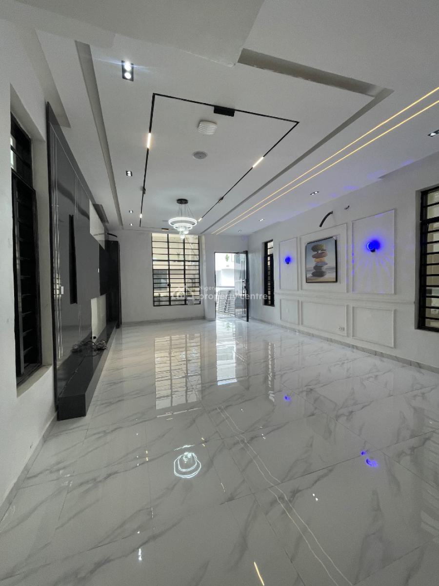 Beautiful Contemporary 5 Bedroom Detached Duplex + Bq & Pool for Grab, in a Well Secured Estate, Chevron, Lekki, Lagos, Detached Duplex for Sale