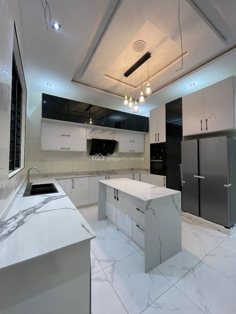 Beautiful Contemporary 5 Bedroom Detached Duplex + Bq & Pool for Grab, in a Well Secured Estate, Chevron, Lekki, Lagos, Detached Duplex for Sale