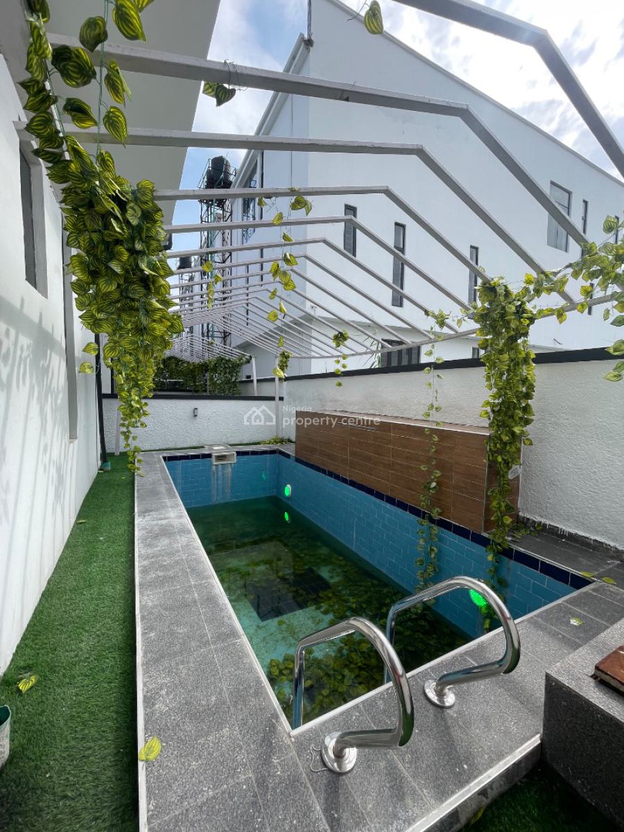 Beautiful Contemporary 5 Bedroom Detached Duplex + Bq & Pool for Grab, in a Well Secured Estate, Chevron, Lekki, Lagos, Detached Duplex for Sale