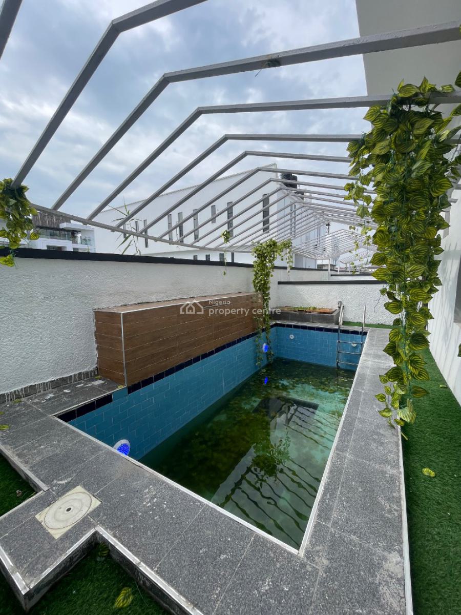 Beautiful Contemporary 5 Bedroom Detached Duplex + Bq & Pool for Grab, in a Well Secured Estate, Chevron, Lekki, Lagos, Detached Duplex for Sale