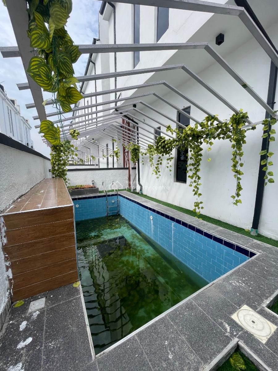 Beautiful Contemporary 5 Bedroom Detached Duplex + Bq & Pool for Grab, in a Well Secured Estate, Chevron, Lekki, Lagos, Detached Duplex for Sale