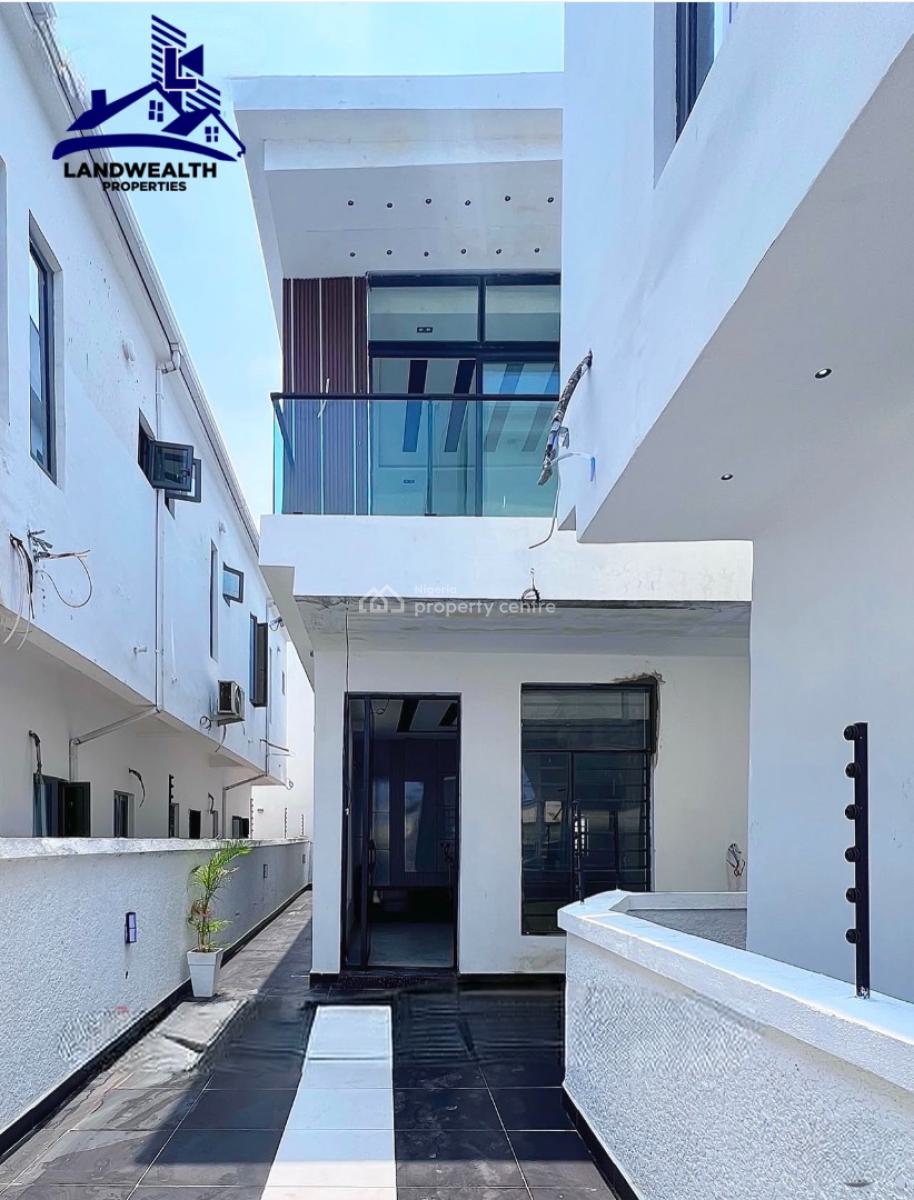 Contemporary 4 Bedroom Semi-detached Duplex with 4 Cars Space, Secure Estate at Ikota Lekki, Ikota, Lekki, Lagos, Semi-detached Duplex for Sale