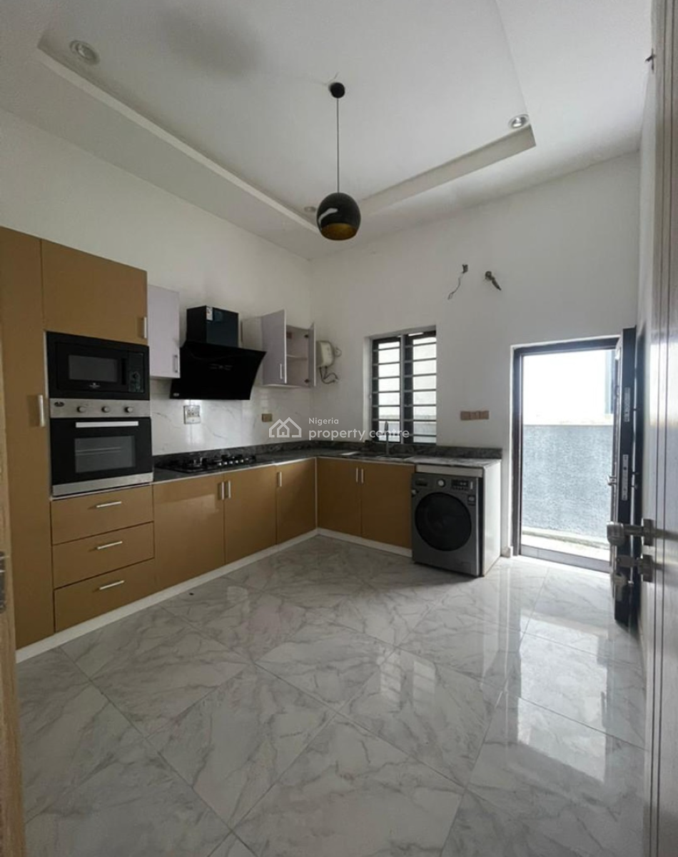 Spacious Self Service 4bedroom Semi Detached Duplex with Bq at Chevron, Chevron By Bis Apartment, Lekki, Lagos, Semi-detached Duplex for Rent