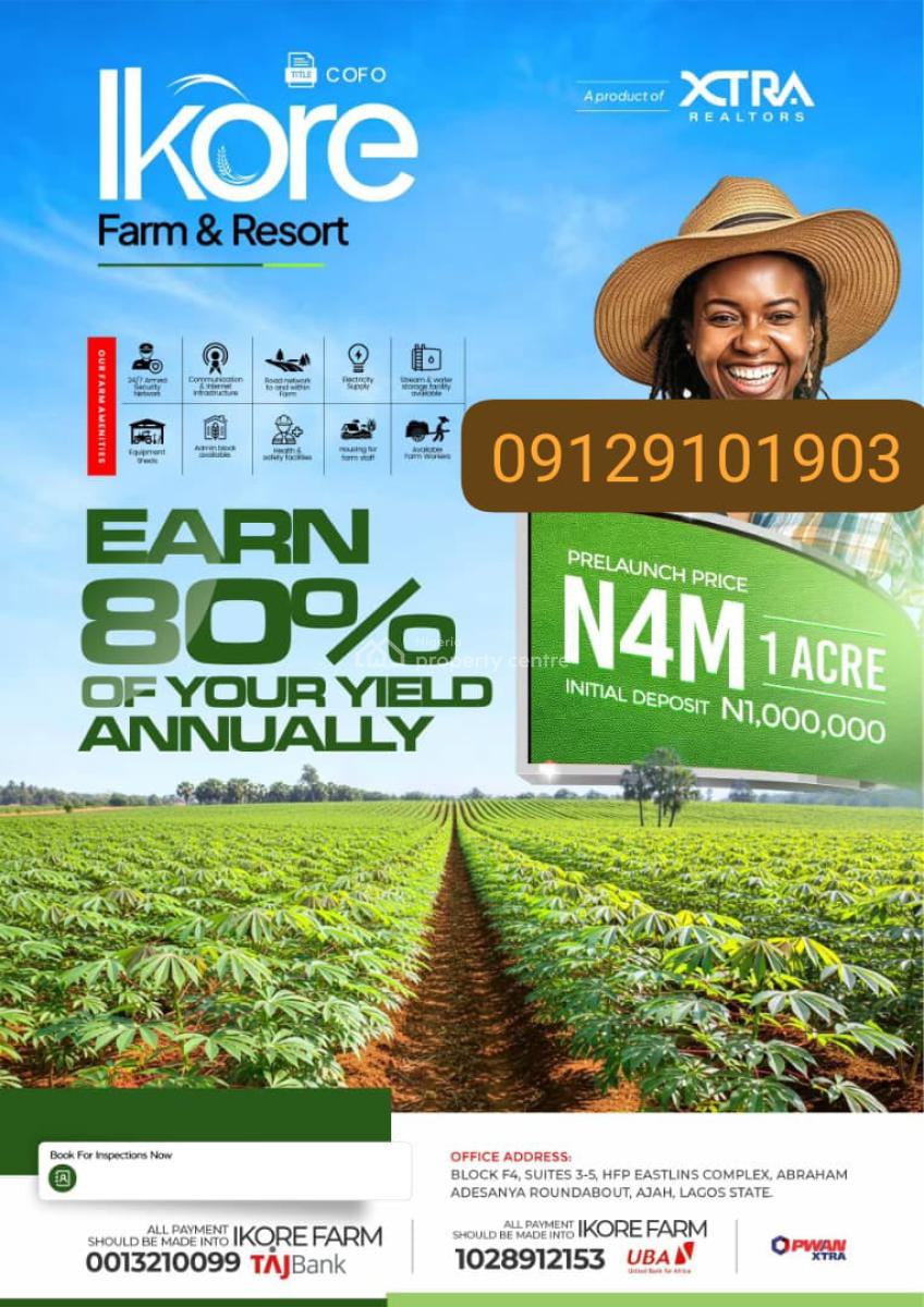 Acres of Farmland in Iseyin, Iseyin, Iseyin, Oyo, Commercial Land for Sale
