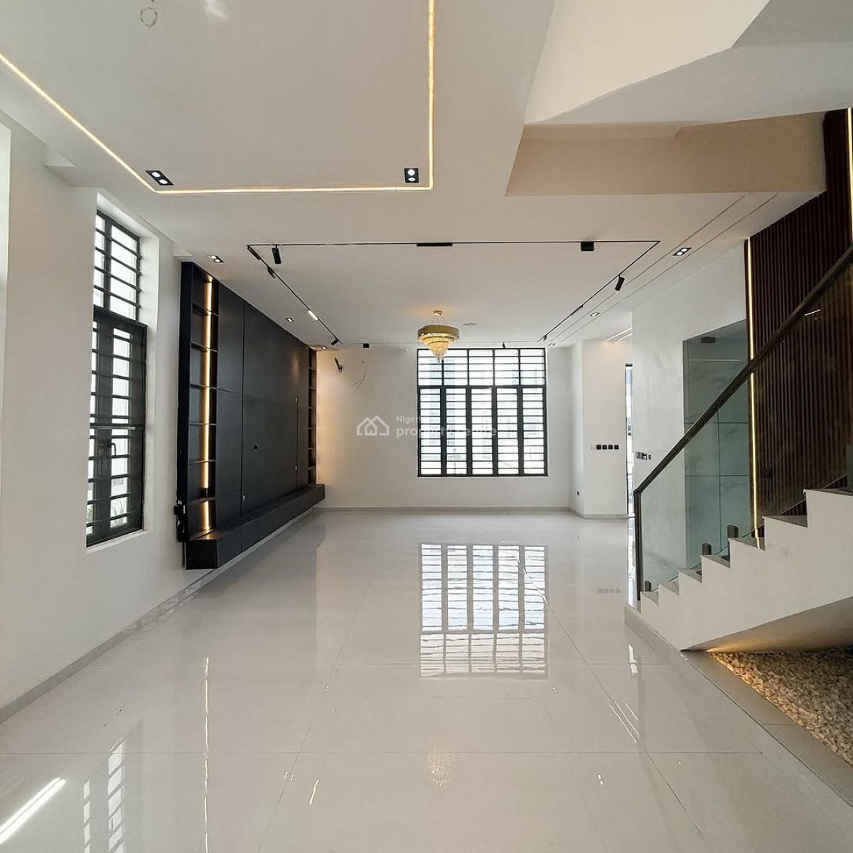 Newly Built 5 Bedroom Duplex with Cinema/pool, Chevron, Lekki, Lagos, Detached Duplex for Sale