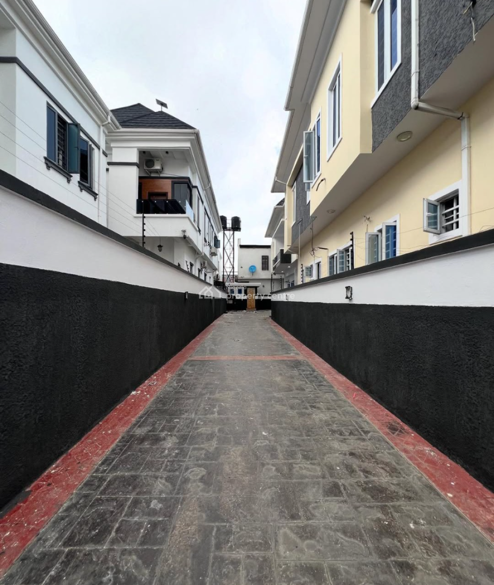 Self Service 4bedroom Semi Detached Duplex with Bq at Chevron, Chevron By Jj Apartment, Lekki, Lagos, Semi-detached Duplex for Rent
