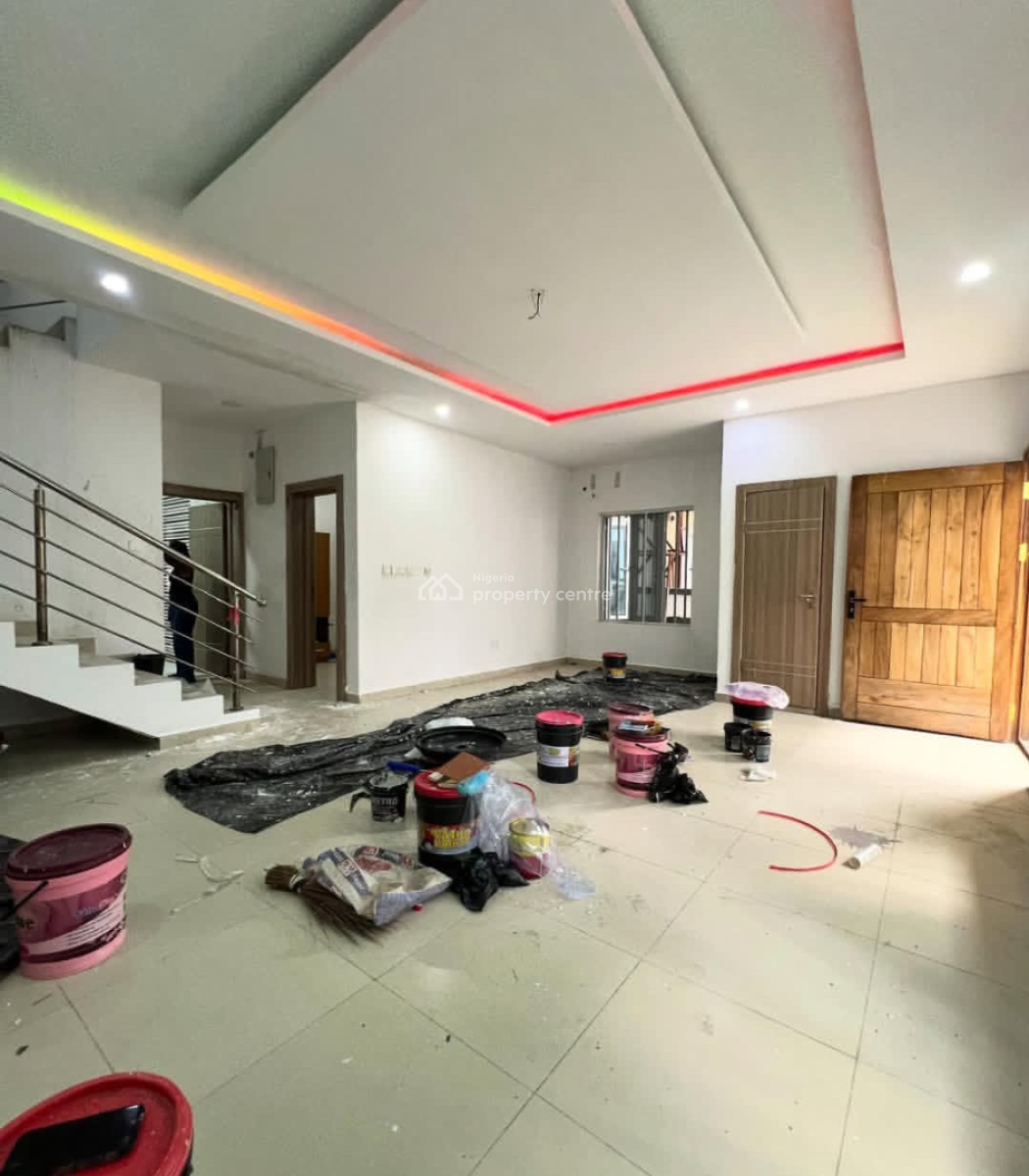 Self Service 4bedroom Semi Detached Duplex with Bq at Chevron, Chevron By Jj Apartment, Lekki, Lagos, Semi-detached Duplex for Rent