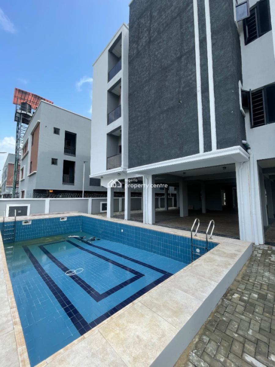 New Sharp 2 Bedroom Flat in a Fully Serviced Building, Lekki Phase 1, Lekki, Lagos, Flat / Apartment for Rent