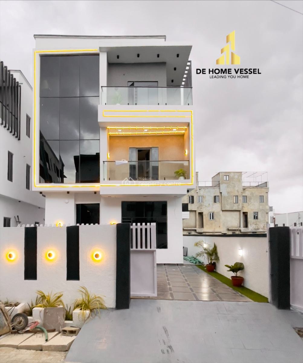 Exquisitely Built 5 Bed Luxury  Detached Smart Home with Rooftop Terra, Ologolo, Lekki, Lagos, Detached Duplex for Sale