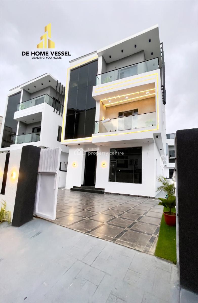 Exquisitely Built 5 Bed Luxury  Detached Smart Home with Rooftop Terra, Ologolo, Lekki, Lagos, Detached Duplex for Sale