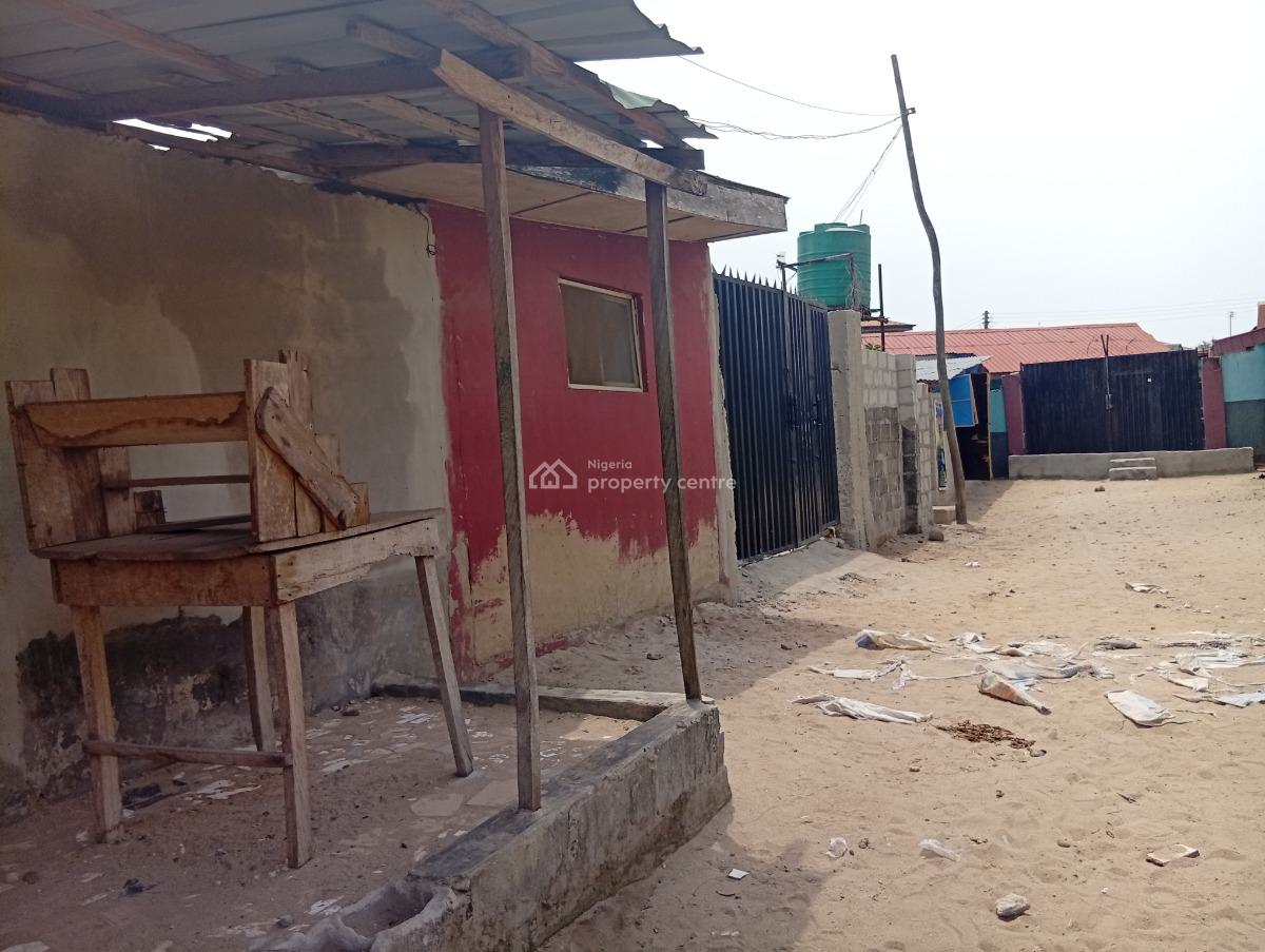 an Half Plot of Land with Old Structures of Mini Flat, Asorock, School Gate, Lakowe, Ibeju Lekki, Lagos, Residential Land for Sale
