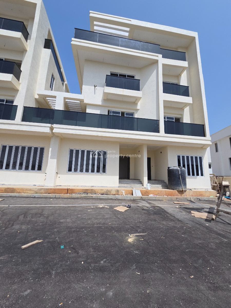 Newly Built 4-bedrooms Terrace Duplex with Bq, Katampe Extension, Katampe, Abuja, Terraced Duplex for Sale