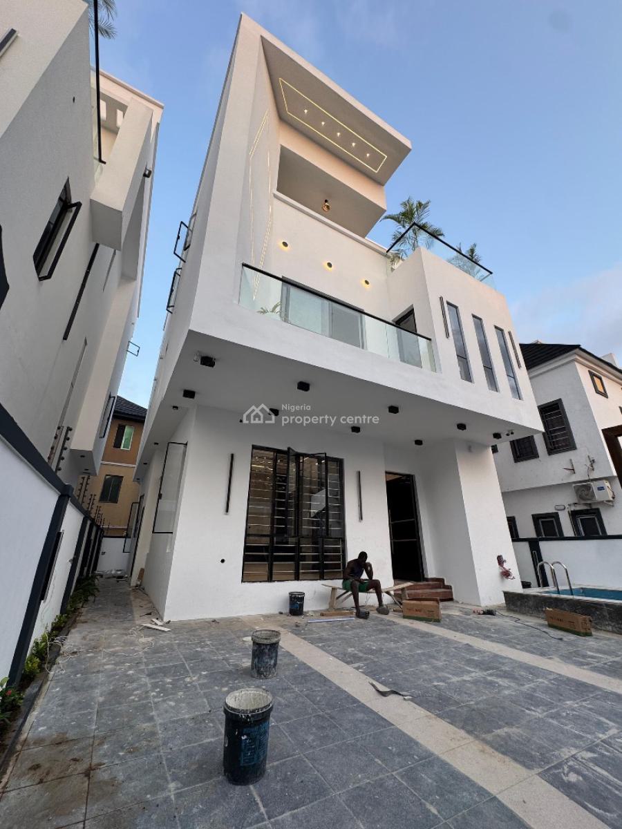 Magnificent 5 Beds with a Private Cinema & Pool & Gym, Ikota, Lekki, Lagos, Detached Duplex for Sale