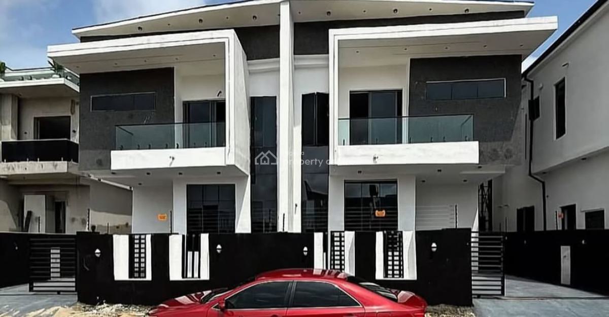 Newly Built 4 Bedroom Semi Detached Duplex with Bq, Ajah, Lekki, Lagos, Semi-detached Duplex for Sale