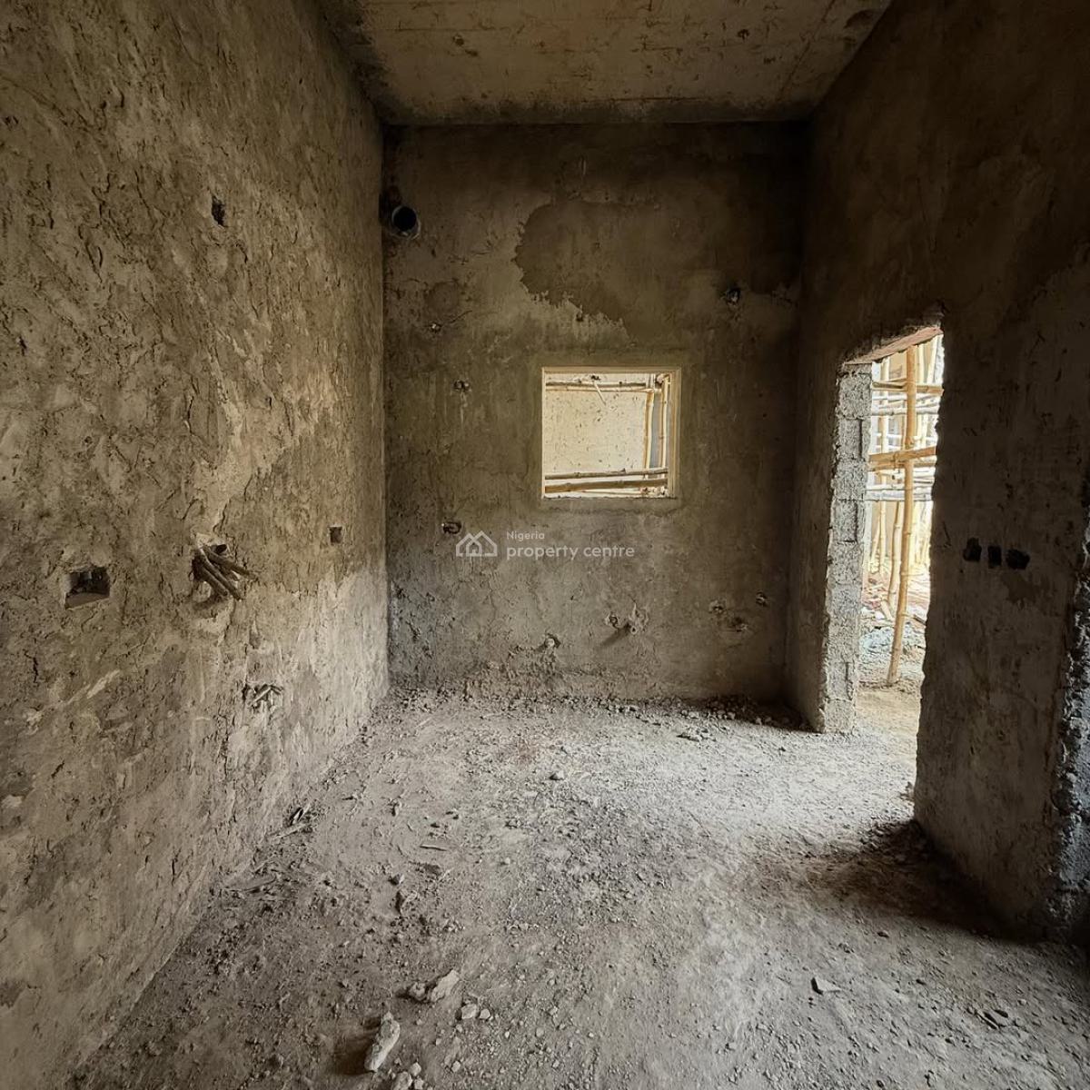 Standard 4bedroom Detached Duplex with Bq(carcass), Guzape District, Abuja, Detached Duplex for Sale