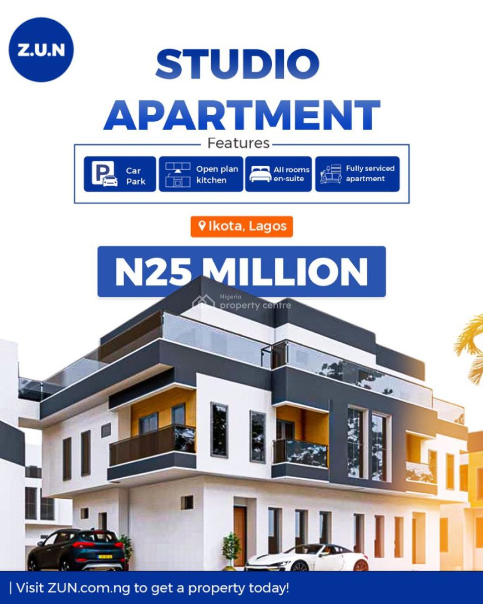 Affodable Utopia Apartments - Studio Pent Floor, Ikota, Lekki, Lagos, Flat / Apartment for Sale