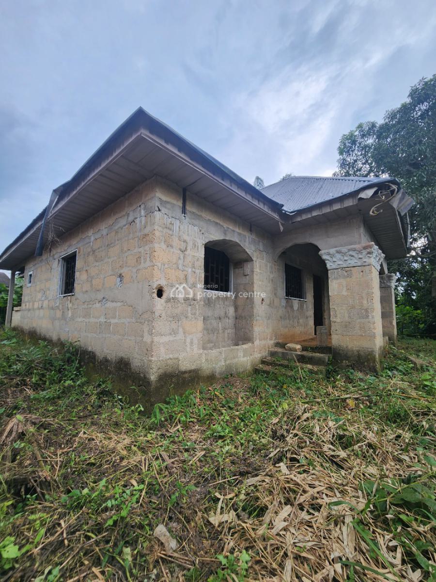a 90% Completed Three (3) Bedroom Flat and a One (1) Bedroom Flat Bq, Off New Stadium Road By The Nigeria Prison, Ikot Ekpene, Akwa Ibom, Detached Bungalow for Sale
