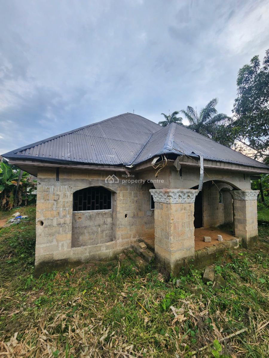 a 90% Completed Three (3) Bedroom Flat and a One (1) Bedroom Flat Bq, Off New Stadium Road By The Nigeria Prison, Ikot Ekpene, Akwa Ibom, Detached Bungalow for Sale
