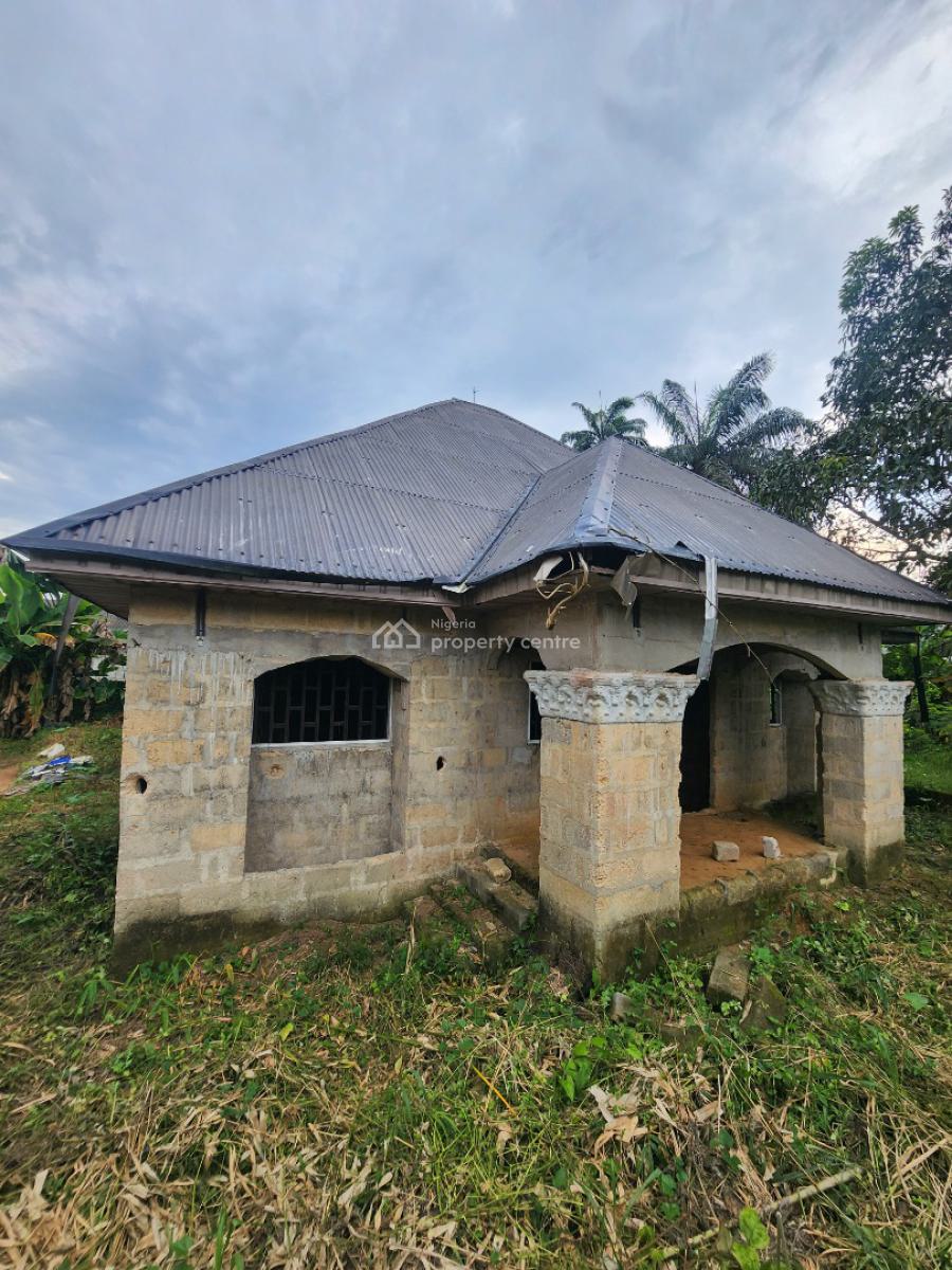 a 90% Completed Three (3) Bedroom Flat and a One (1) Bedroom Flat Bq, Off New Stadium Road By The Nigeria Prison, Ikot Ekpene, Akwa Ibom, Detached Bungalow for Sale