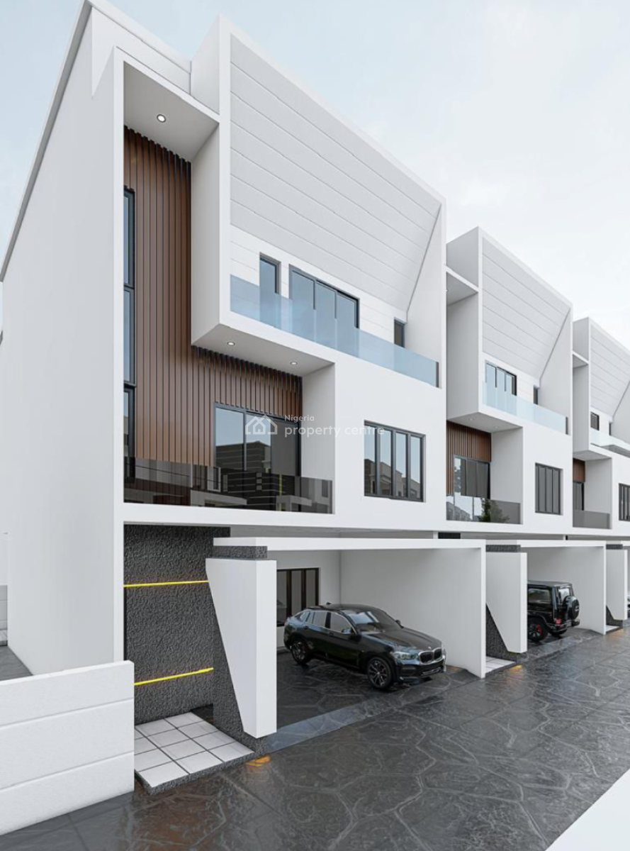 4 Bedroom Terrace Duplex, Chevron Drive Close to Hampton Lake Estate, Lekki, Lagos, Terraced Duplex for Sale