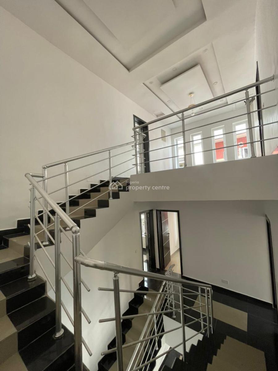 Fully Serviced 4 Bedroom Semidetached House with a Room Bq, Fitted Kit, Vintage Park 2 Estate , Osapa, Lekki Lagos, Osapa, Lekki, Lagos, Semi-detached Duplex for Rent