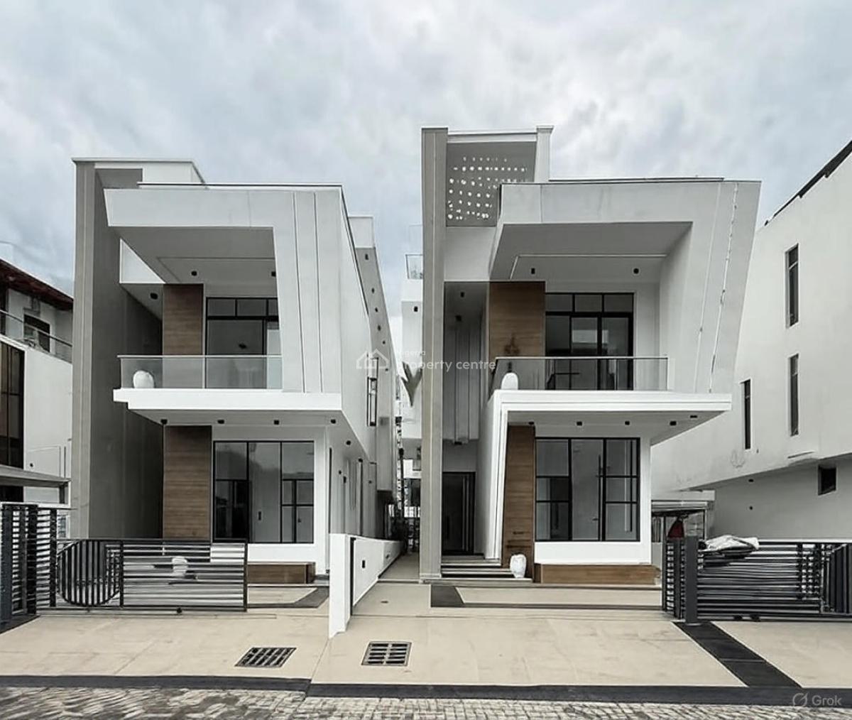 Brand New 5 Bedroom Detached Duplex with Pool, By Pinnock Beach Estate, Lekki, Lagos, Detached Duplex for Sale