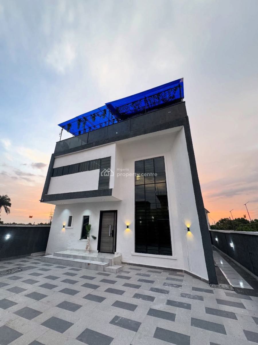 Brand New 4 Bedroom Duplex with Cinema & Rooftop Terrace, Agip Estate, Port Harcourt, Rivers, Detached Duplex for Sale