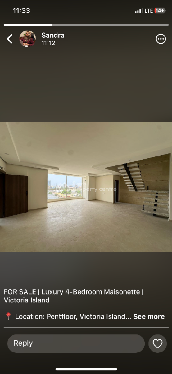 Luxury 4bedroom Maisonette, Victoria Island Lagos, Victoria Island (vi), Lagos, Flat / Apartment for Rent