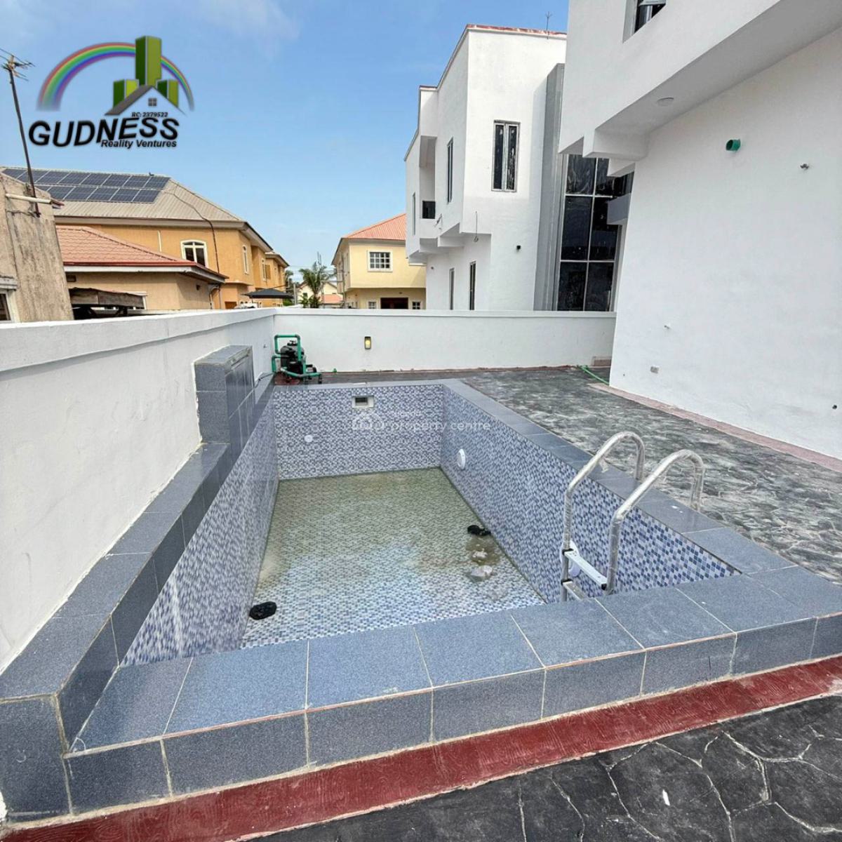 4 Bedroom Detached Duplex with a Pool in a Secured & Serviced Estate, Sangotedo, Ajah, Lagos, Detached Duplex for Sale