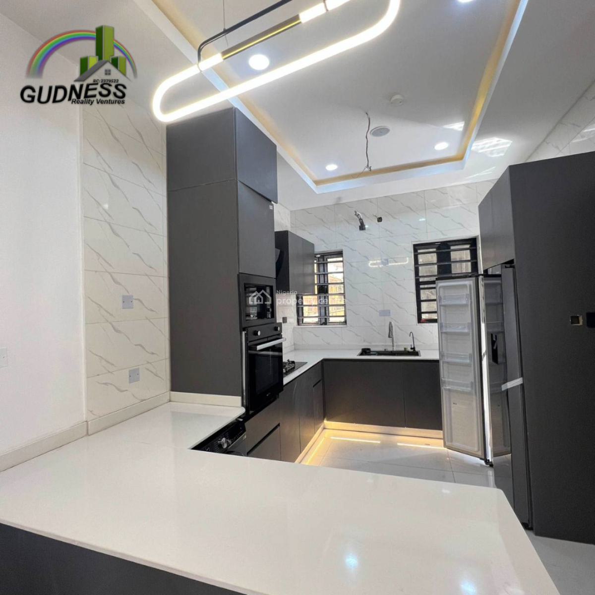 4 Bedroom Detached Duplex with a Pool in a Secured & Serviced Estate, Sangotedo, Ajah, Lagos, Detached Duplex for Sale