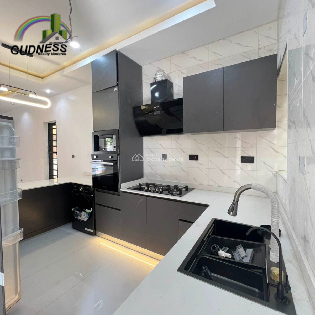 4 Bedroom Detached Duplex with a Pool in a Secured & Serviced Estate, Sangotedo, Ajah, Lagos, Detached Duplex for Sale