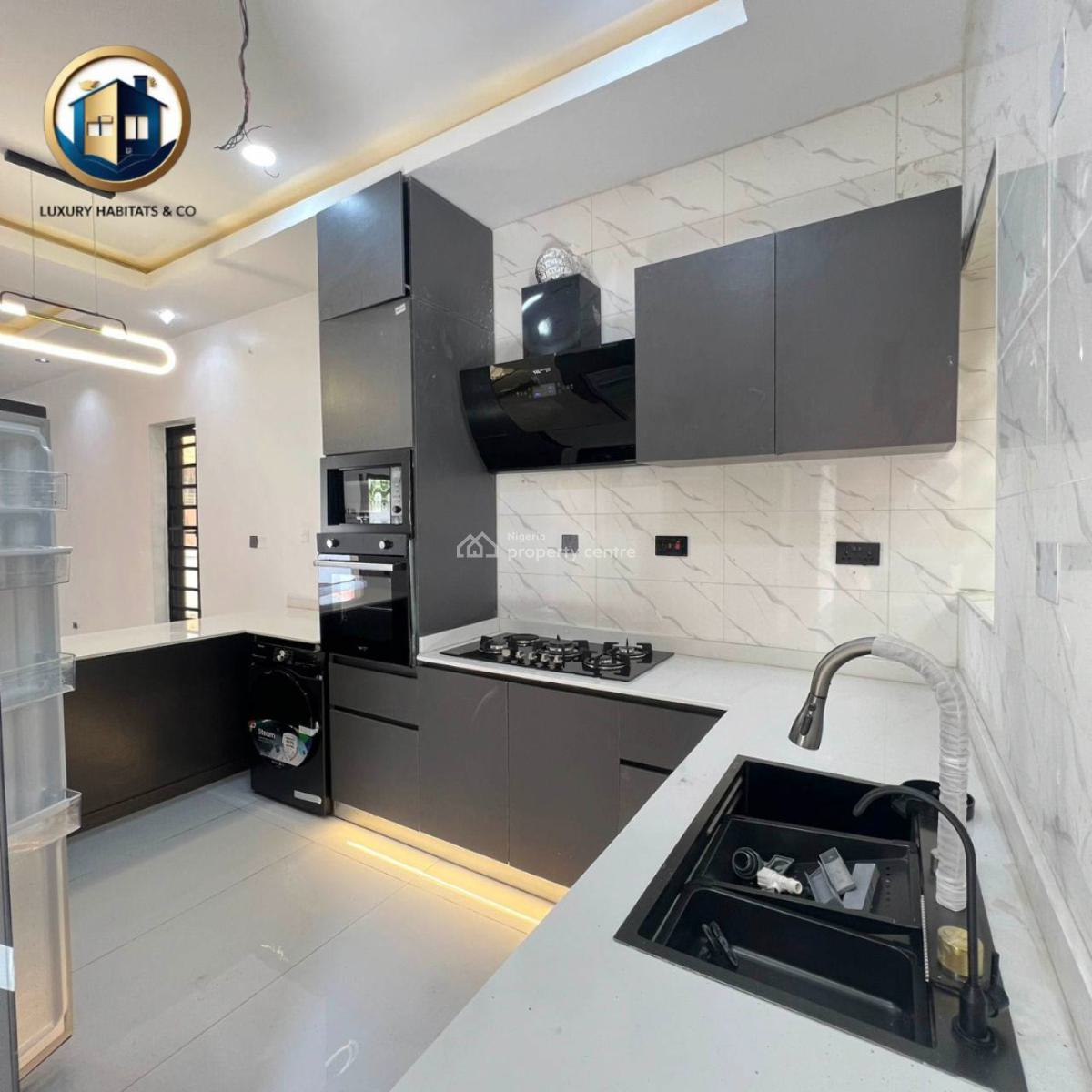 4 Bedroom Detached Duplex with a Pool in a Secured & Serviced Estate, Sangotedo, Ajah, Lagos, Detached Duplex for Sale